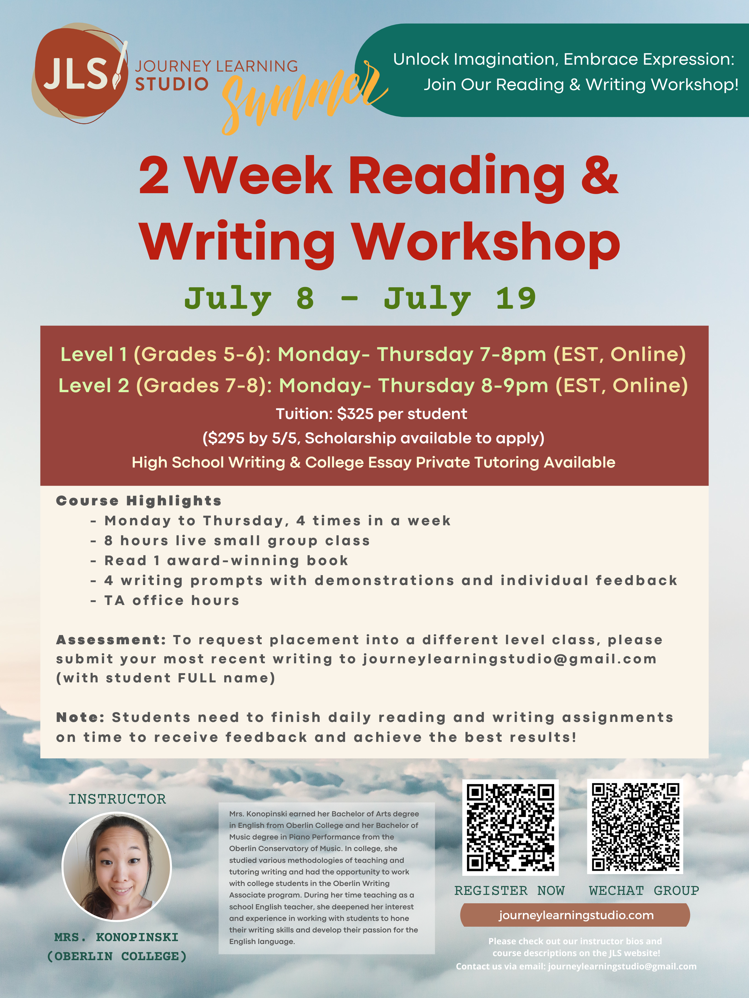 2024 summer writing